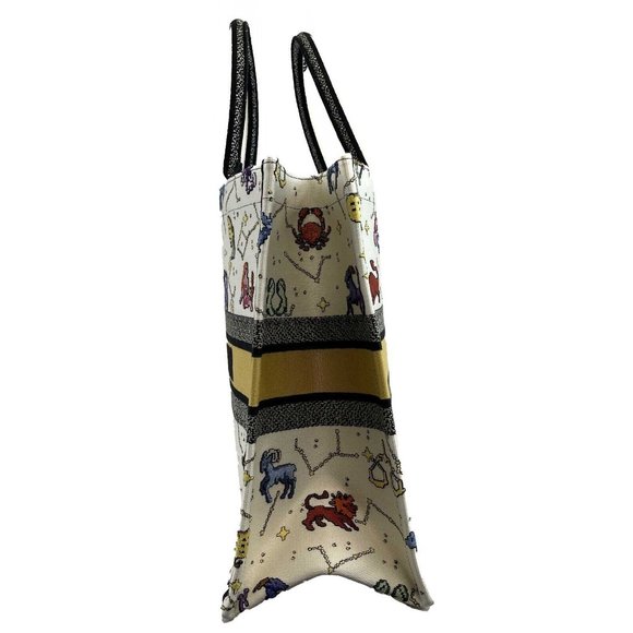Christian Dior - NEW 2022 Large Pixel Zodiac Embroidered Canvas Book Tote - Picture 13 of 15